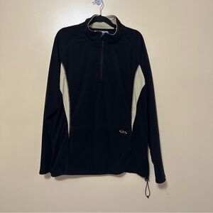 Boombah Quarter Zip Lightweight Fleece Pullover Men 2XL Black